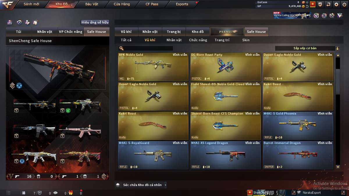 shop acc cf uy tin gia re